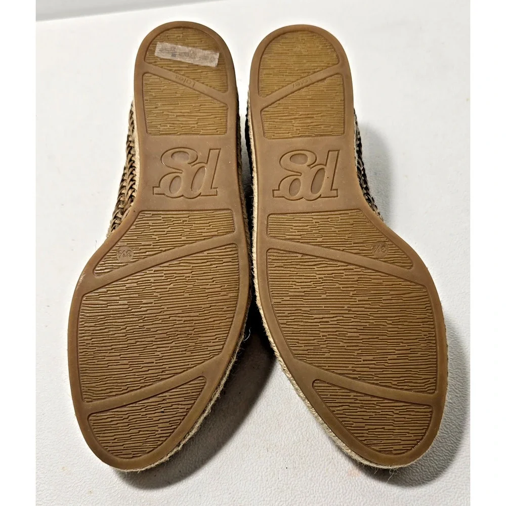 Paul Green Lori Slip On Espadrilles Tan Woven Comfort Shoes Women's US 6/UK 3.5
